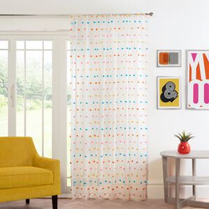 RAINBOW POM POM Multi 140x122 Voile