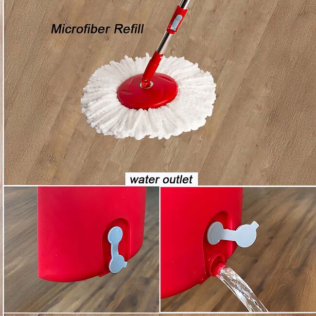 Gleam Clean Supreme Twin Spinning Mop & Bucket