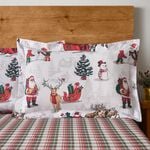 Christmas Scene Oxford Pillowcase Pair
