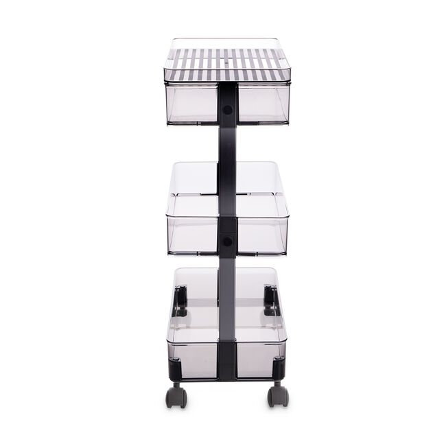 Storage Master 3-Tier Rolling Trolley Cart