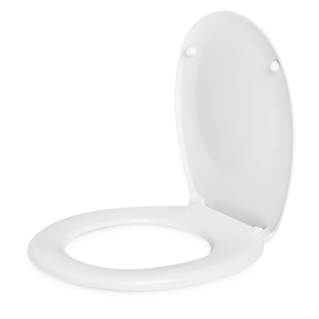 Plain White Slow Close Toilet Seat