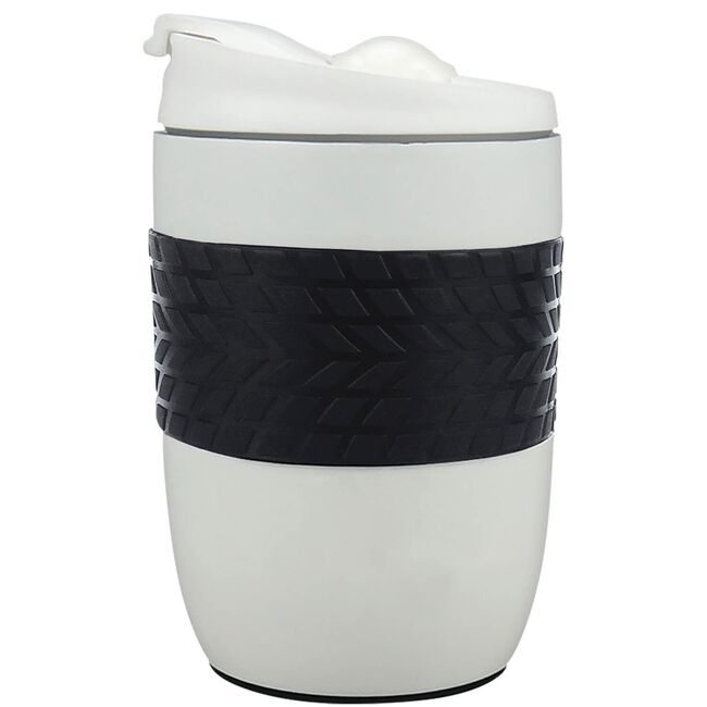 BODYGO WHITE 260ml Travel Mug with Suction Bottom