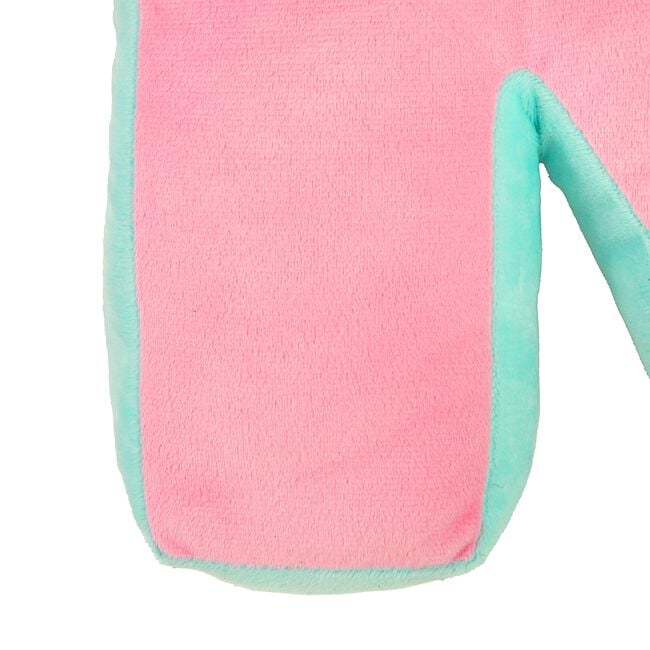 LETTER R Cushion Pink/Duck Egg