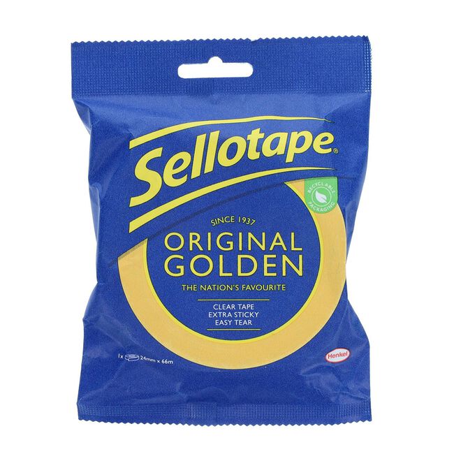 Sellotape Original Golden Tape 24mm x 66m