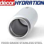 DECOR WHITE S/STEEL 300ml Vacuum Flask
