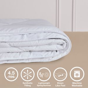 SINGLE SUPER SOFT 4.5 Tog Summer Duvet