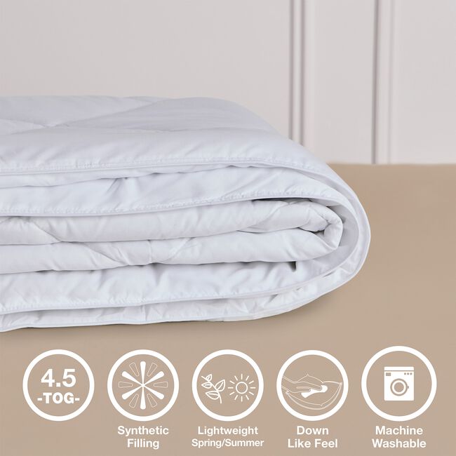 SINGLE SUPER SOFT 4.5 Tog Summer Duvet