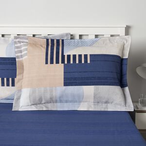 Luna Oxford Pillowcase Pair - Navy