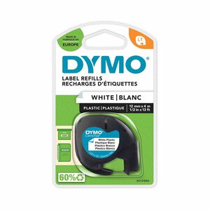 Dymo LetraTag White Label Refill Tape