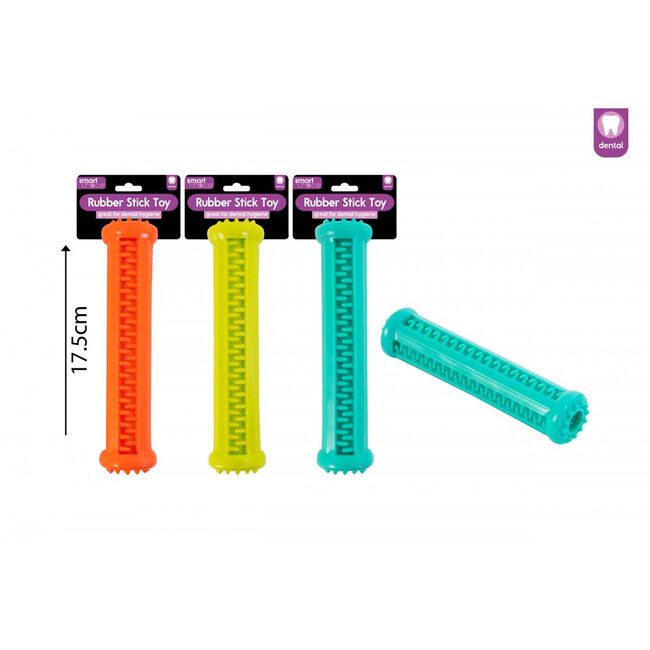 Rubber Treat Stick Dog Toy - Assorted