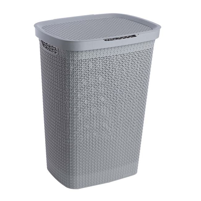 57L Grey Laundry Hamper