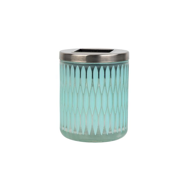 Pastel Glass Jar Solar Garden Light