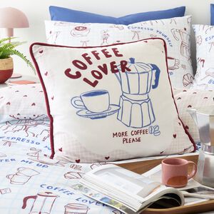 Fusion Coffee Club Cushion 43cm x 43cm