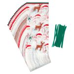 Wilton 20 Xmas Theme Cellophane Bags