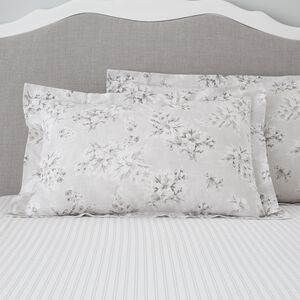 Lorraine Oxford Pillowcase Pair - Grey