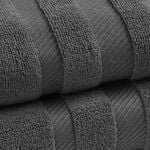 450GSM ZERO TWIST GUNMETAL 50x90 Hand Towel