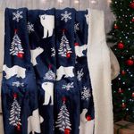 Ruane Arctic Bears Sherpa Throw 127cm x 152cm 
