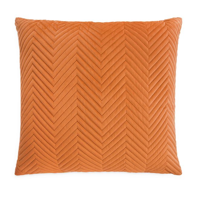 Triangle Stitch Cushion 58x58cm - Orange