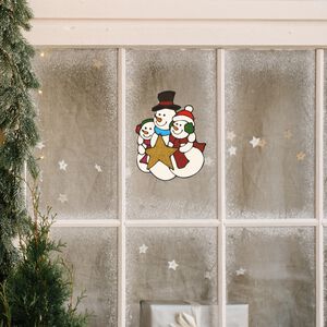 Snow Family Window Sticker