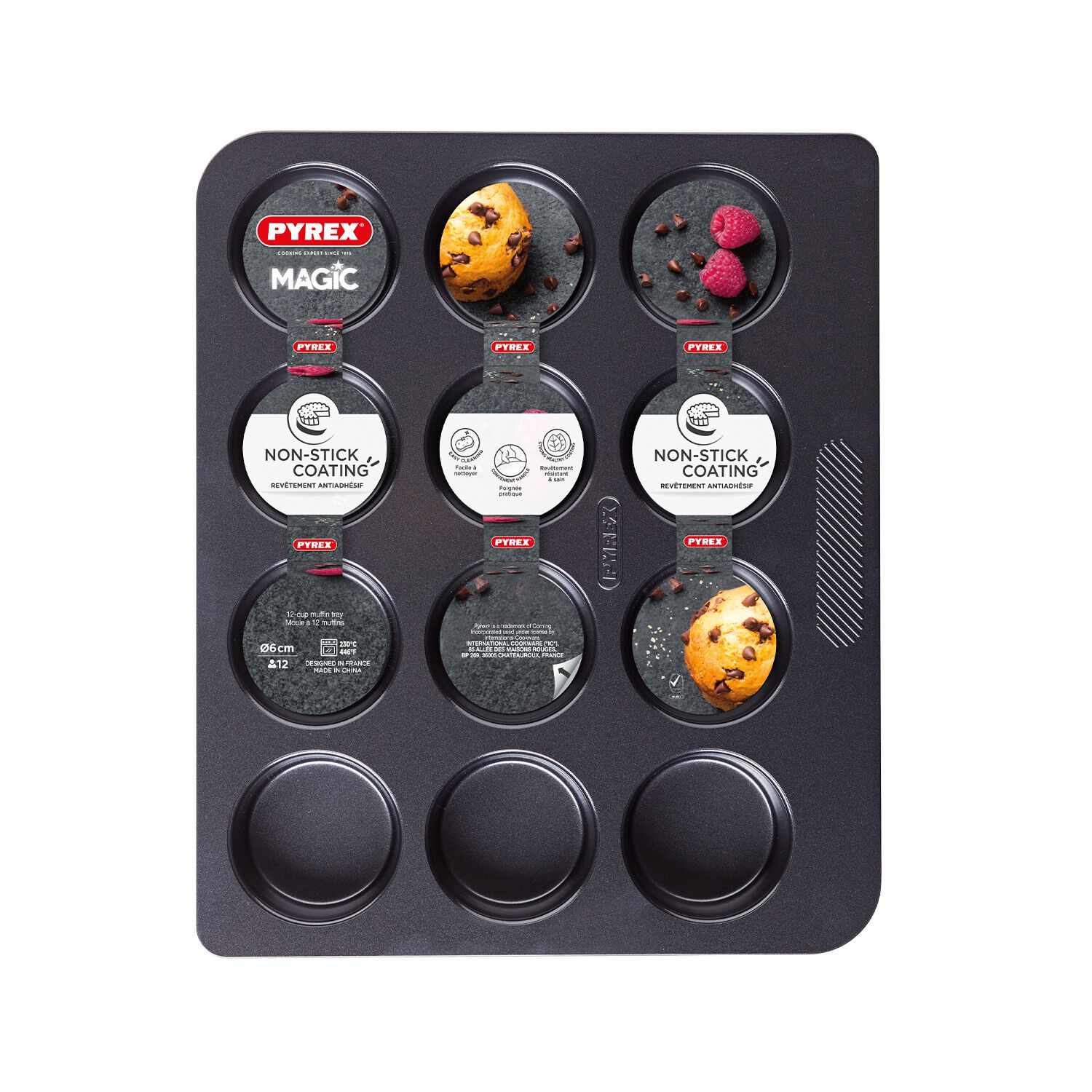 Pyrex Muffin Tray 12 Pyrex® Magic Muffin Tray 12 Cup Home Store