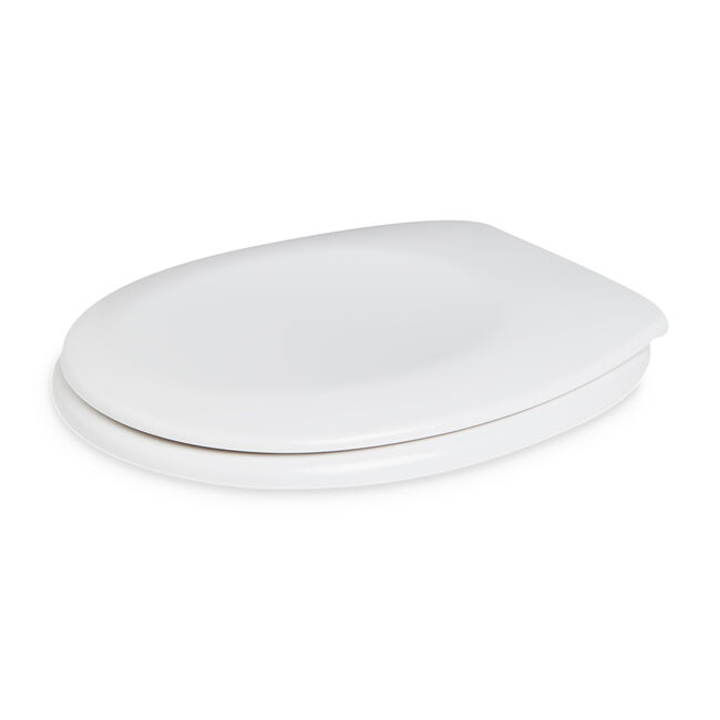 Plain White Slow Close Toilet Seat