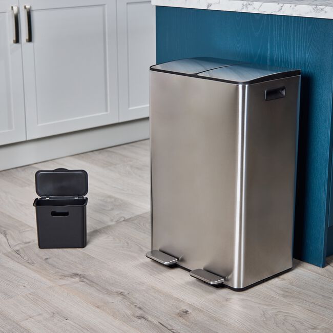 60L Recycle Bin Stainless Steel