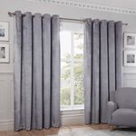 EMBOSSED SILVER 66x54 Curtain