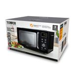 Tower 800W Black 20L Digital Microwave