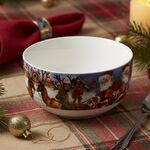 Love Christmas Santa Comes to the Village Bowl