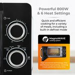 Tower 800W Black 20L Manual Microwave