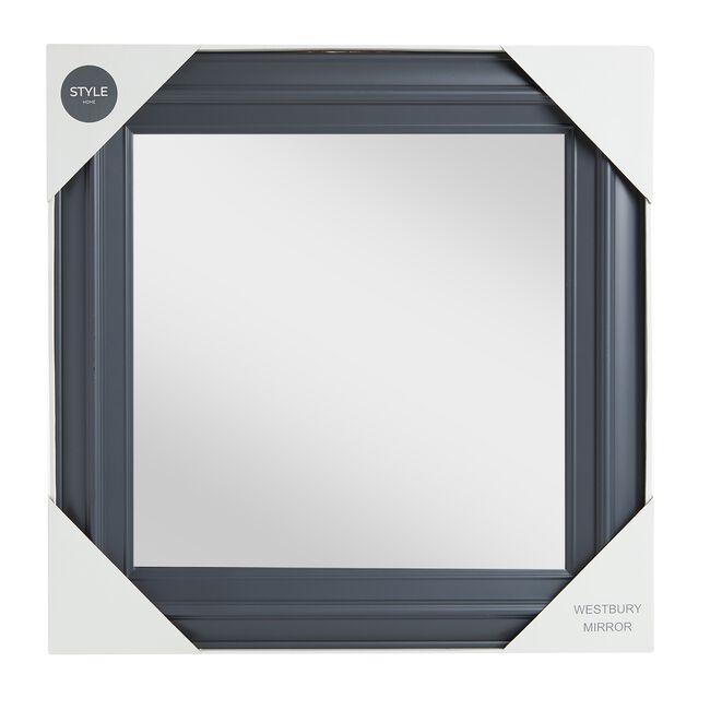 Westbury Grey Square Mirror 56cm