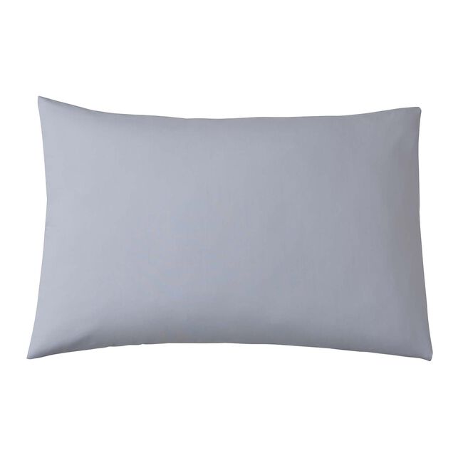 HOUSEWIFE PILLOWCASE PAIR Luxury Percale Silver 11K