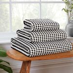 500GSM TURKISH YARN DYED WEAVE BLACK Hand Towel