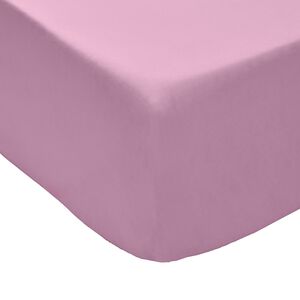 SINGLE FITTED SHEET Luxury Percale Rose Pink 6A