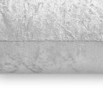 Velvet Crush Draught Excluder Silver 22 x 90cm