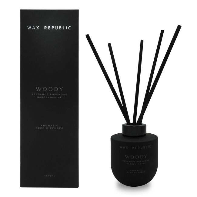 Wax Republic Woody Bergamot Rosewood Reed Diffuser