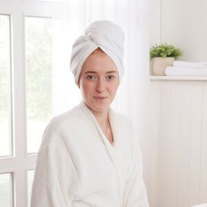 TURKISH COTTON SUPERSOFT WHITE Hair Wrap