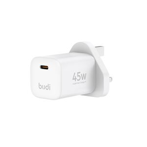 Budi USB-C 45W Mini GaN Mains Charger