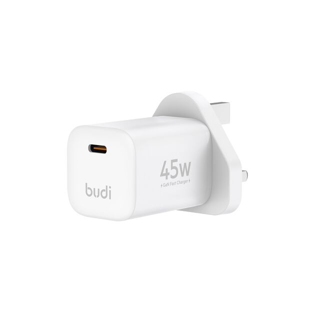 Budi USB-C 45W Mini GaN Mains Charger