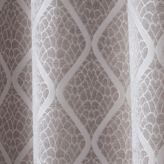 PENCIL PLEAT PEARL DOVE GREY 90X90 Curtain