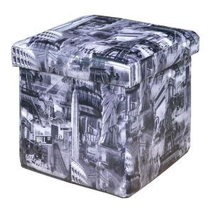 Storage Organisation Home More Deluxe City Folding Ottoman