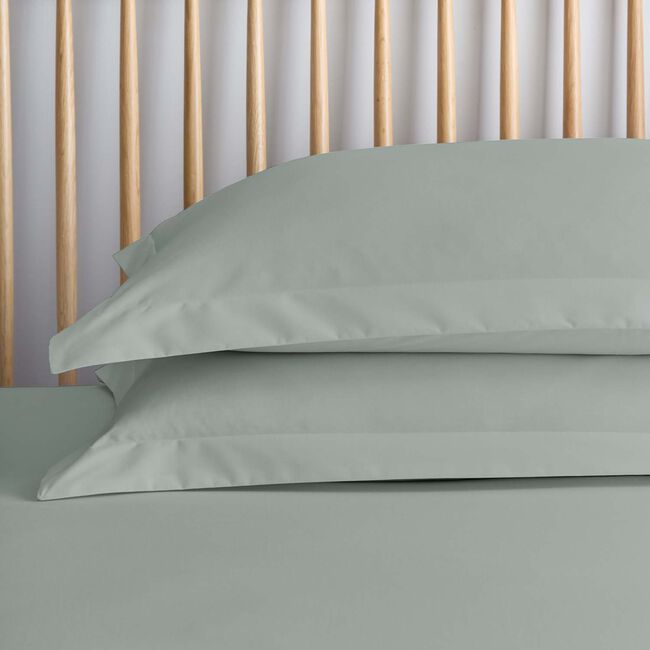 OXFORD PILLOWCASE PAIR Luxury Percale Forest Green 5L