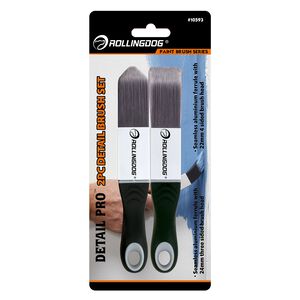 Detail Pro 2pcs Brush Set - Triangular & Square