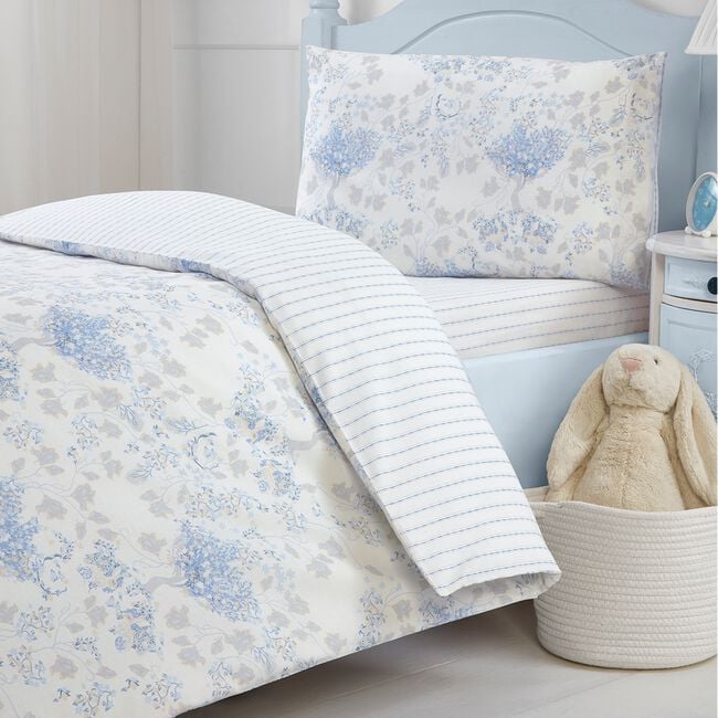 JUNIOR BED DUVET COVER Rabbit Garden Toile