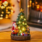 Light Up Christmas Tree with Santa