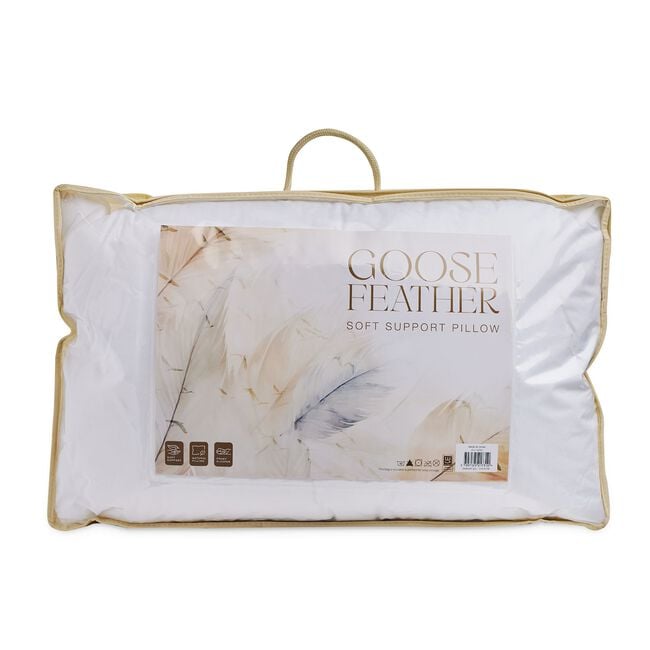 Goose Feather Soft Support Pillow