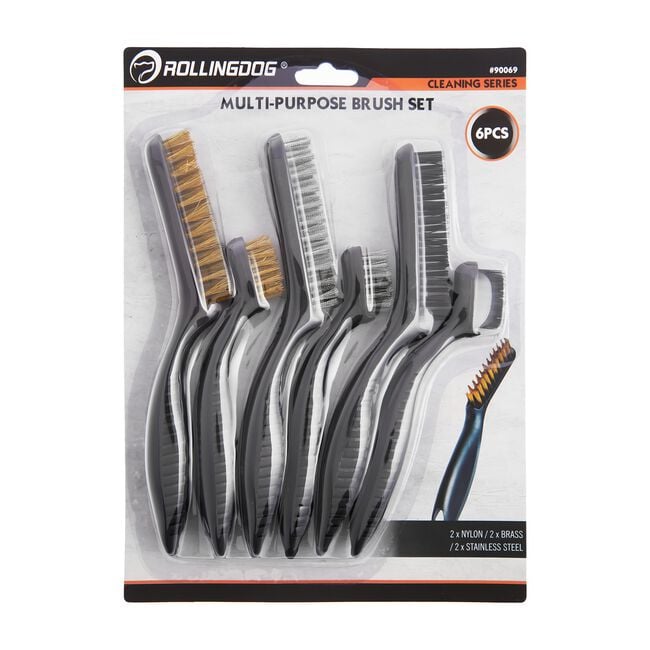 Rolling Dog Multi-Purpose Wire Brush Set