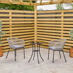 Paloma 3 Piece Rattan Bistro Set