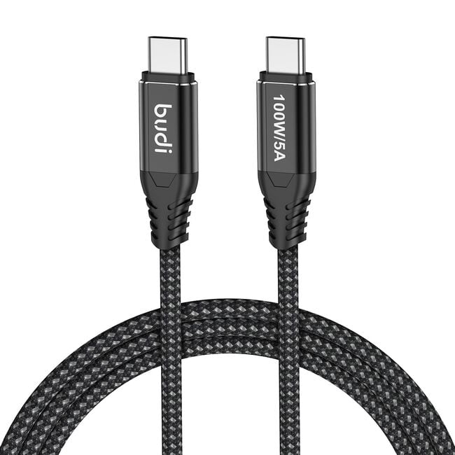 Budi Black Type C 3m Charging Cable