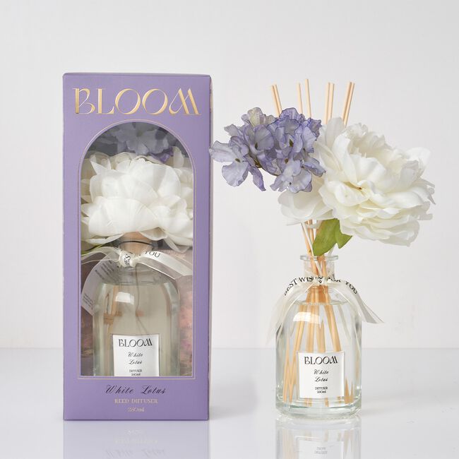 Ambianti Bloom White Lotus 250ml Reed Diffuser